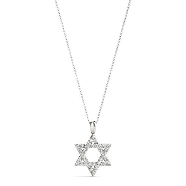 9MM STAR OF DAVID DIAMOND PENDANT