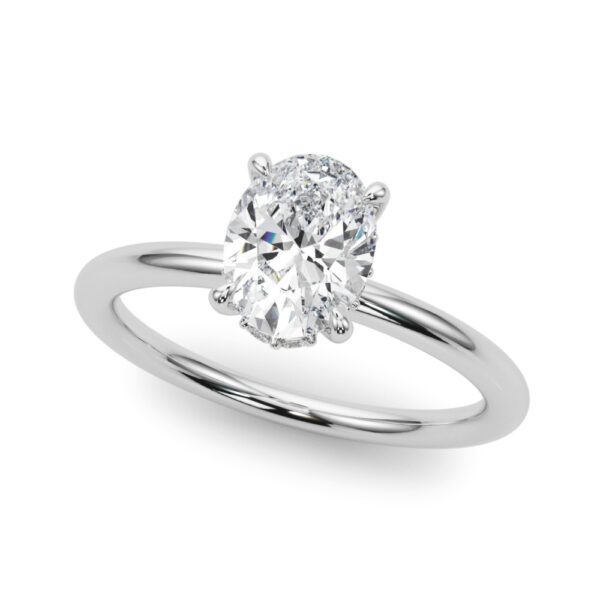 HIDDEN HALO OV ENGAGEMENT RING